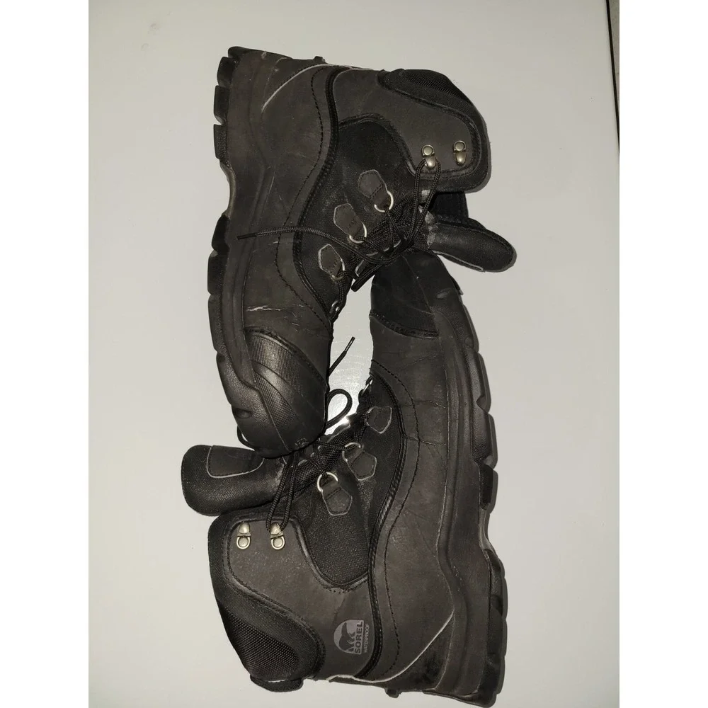 Sorel Thinsulate Timberwolf Black Winter Boots size 15 NM1487-010